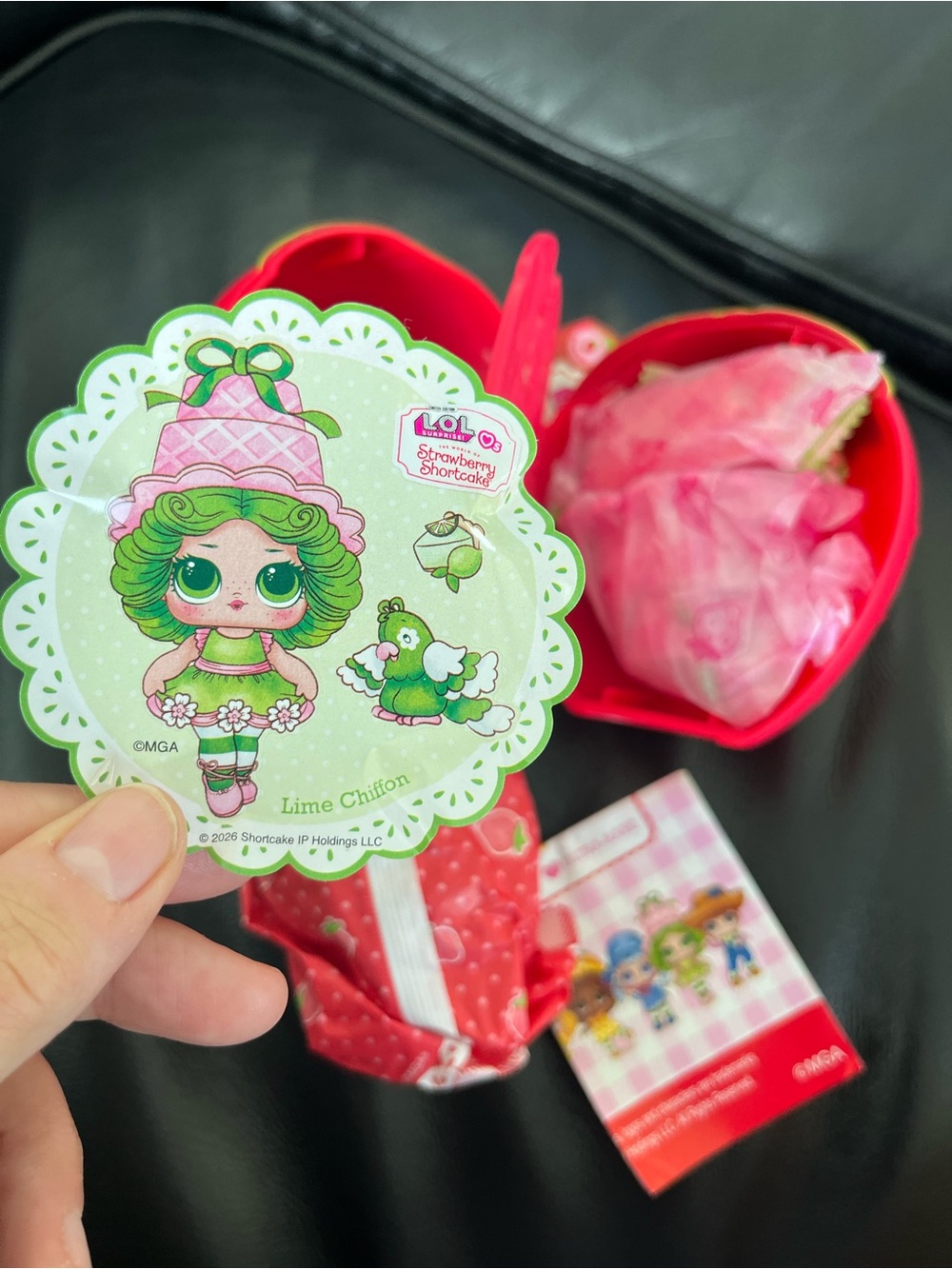 L.O.L. Surprise! Lime Chiffon strawberry shortcake - outside open, inside intact